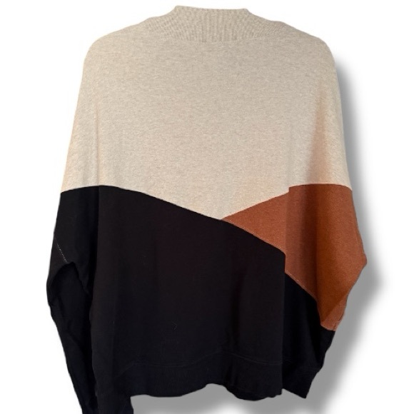 PACT Airplane Color Block Sweatshirt 100% Organic Cotton Airplane Wheat Chai XXL - Picture 8 of 11